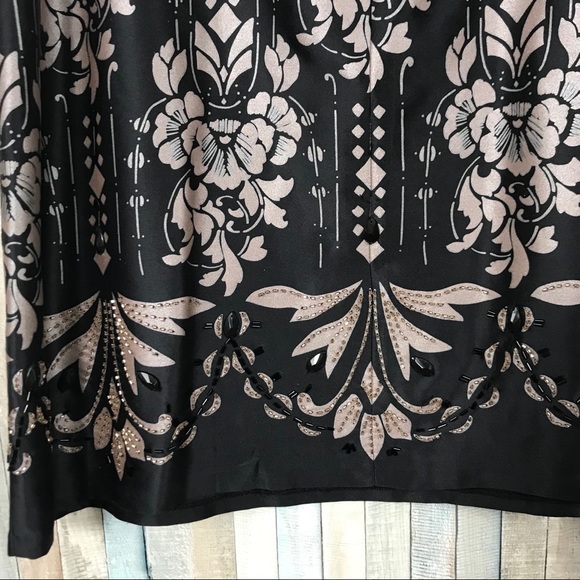 Nanette Lepore 4 Beaded 100% Silk Cleopatra Dress - Picture 5 of 8